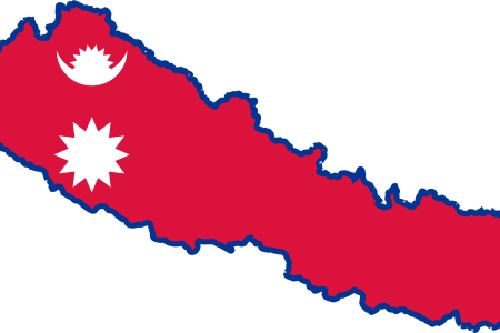 Nepal-Map-Flag