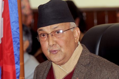 Prime Minister K P OLI addresses the nation at prime minister Residence, baluwatar Kathmandu on Sunday, November 15, 2015
Photo; Keshab Thoker/Nagarik/republica
