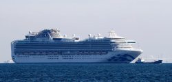 Cruise ship Diamond Princess is seen anchored off the Yokohama Port, after ten people on the cruise liner have tested positive for coronavirus in Yokohama, south of Tokyo, Japan February 5, 2020. REUTERS/Kim Kyung-Hoon