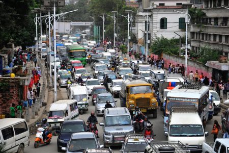Ratnapark traffic jam