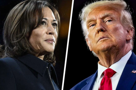 Trump and Harris