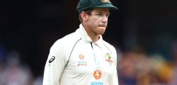 Australia's captain Tim Paine looks on between the overs on day five of the fourth cricket Test match between Australia and India at The Gabba in Brisbane on January 19, 2021. (Photo by Patrick HAMILTON / AFP) / --IMAGE RESTRICTED TO EDITORIAL USE - STRICTLY NO COMMERCIAL USE-- (Photo by PATRICK HAMILTON/AFP via Getty Images)