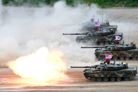 america and south korea in army trenning