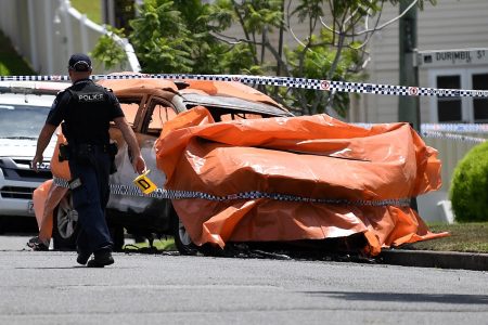 australia-brisbane-car-fire