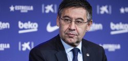 Josep Maria Bartomeu president of FC Barcelona during the presentation of Quique Setien as a new coach of FC Barcelona with contract till 30th of June of 2022 at Camp Nou Stadium on January 14, 2020 in Barcelona, Spain.  (Photo by Xavier Bonilla/NurPhoto via Getty Images)