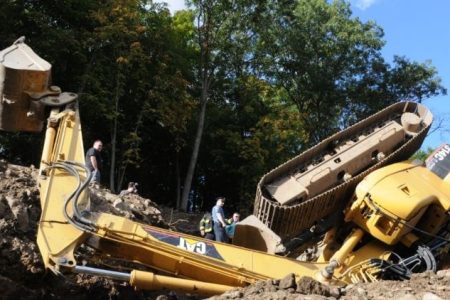 excavator accident