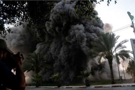 MIDEAST-GAZA-AIRSTRIKE
