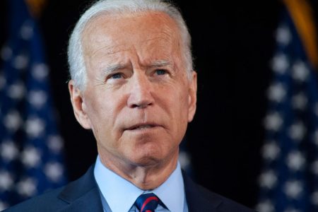 WILMINGTON, DE - SEPTEMBER 24: Democratic candidate for president, former Vice President Joe Biden  makes remarks about the DNI Whistleblower Report as well as President Trumps ongoing abuse of power at the Hotel DuPont on September 24, 2019 in Wilmington, Delaware. (Photo by William Thomas Cain/Getty Images)