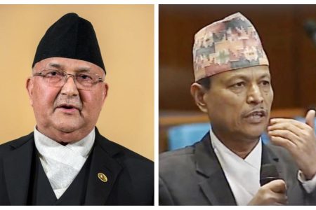kp oli and bhim rawal