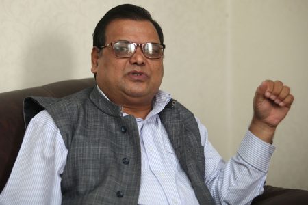 Krishna Bahadur Mahara_Vice President and Foreign affairs minister.
PHOTO:KIRAN PANDAY/KANTIPUR