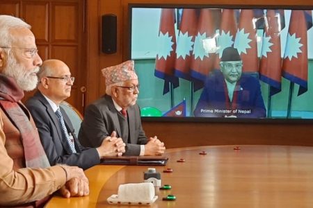 modi and oli ICP udghatan
