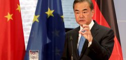 China's Foreign Minister Wang Yi addresses the media during a joint news conference with German Foreign Minister Heiko Maas (not pictured) as part of a meeting in Berlin, Germany September 1, 2020. Michael Sohn/Pool via REUTERS