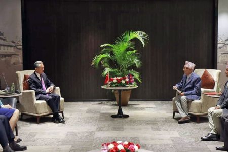 oli and wang yi