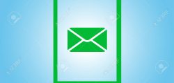Smartphone email or sms icon. Mobile mail sign symbol.
