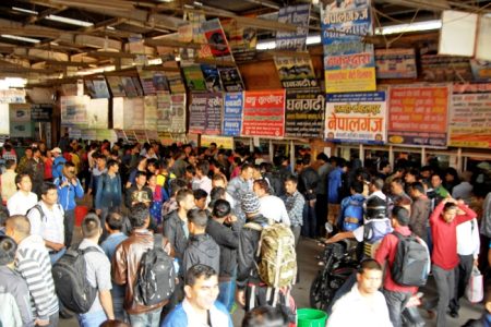 people buying tickets