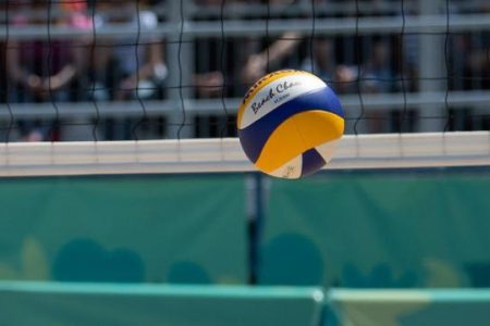 Oct 16, 2018; Buenos Aires, Argentina; Devon Newberry (USA) in action during the Beach Volleyball Womens Tournament Semi Final at The Beach Volleyball Arena, Green Park.  The Youth Olympic Games, Buenos Aires, Argentina. Mandatory Credit:  Jonathan Nackstrand  for OIS/IOC Handout Photo via USA TODAY Sports