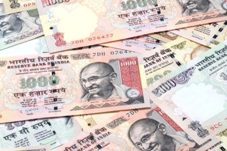 Indian currency notes for backgrounds